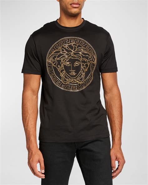 versace collection medusa tile shirt|men's Versace t shirt sale.